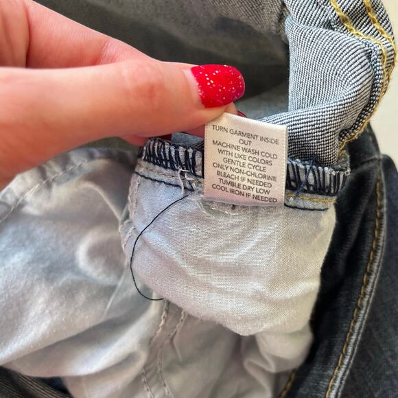 Christopher & Banks Dark Wash Bootcut Jean with Embroidered Pockets Size 14 - Picture 5 of 16